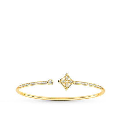 [Amore Jewels]IDYLLE GOLD OPEN BRACELET DIAMOND PAVED