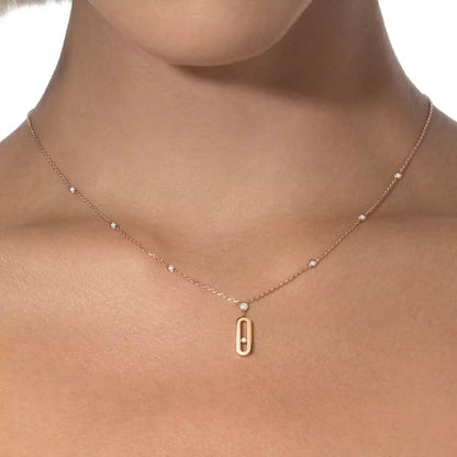 [Amore Jewels] Move Uno Gold Diamond Long Necklace