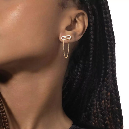 [Amore Jewels]Move Uno Diamond Earrings