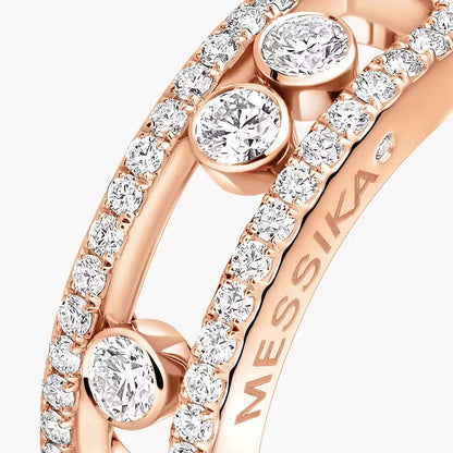 [Amore Jewels] Move Gold Diamond Pave_ Ring