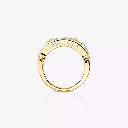 [Amore Jewels] Move Gold Diamond Pave_ Ring