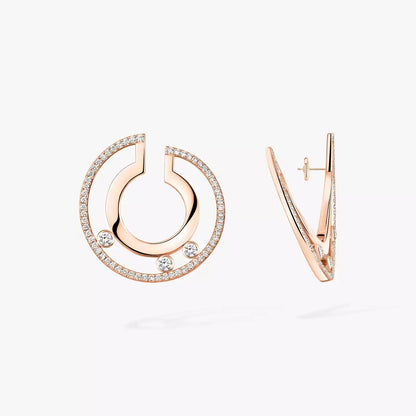 [Amore Jewels] Move Romane Small Diamond Hoop Earrings