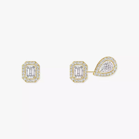 [Amore Jewels]Diamond Earrings 0,10ct My Twin 1+2