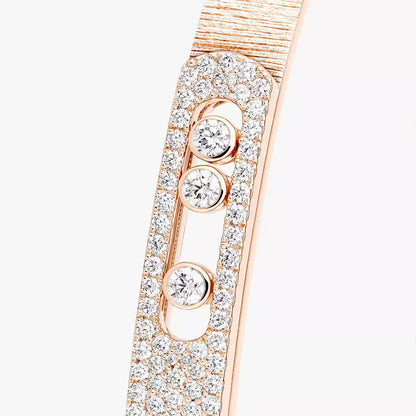 [Amore Jewels]Move Noa Ciselé half pavé bangle