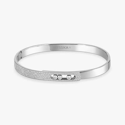[Amore Jewels]Move Noa Rose Gold Pavé Diamond Bangle Bracelet