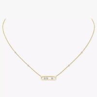 [Amore Jewels] Baby Move Gold Diamond Necklace