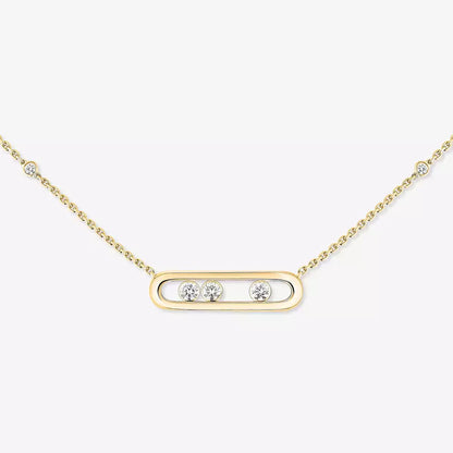 [Amore Jewels] Baby Move Gold Diamond Necklace