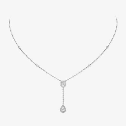 [Amore Jewels]Gold Diamond Tie Necklace