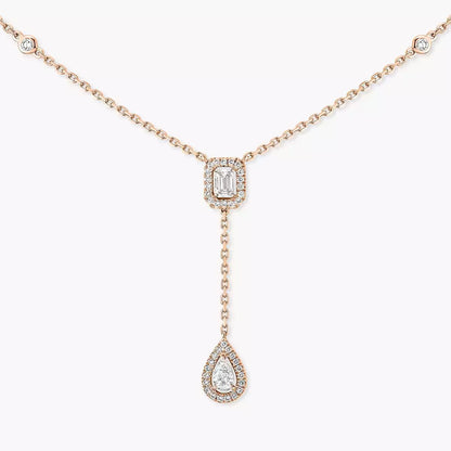 [Amore Jewels]Gold Diamond Tie Necklace