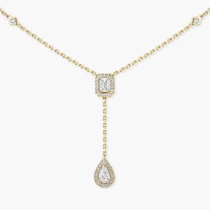 [Amore Jewels]Gold Diamond Tie Necklace