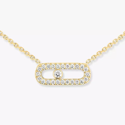 [Amore Jewels]Diamond Necklace Move Uno
