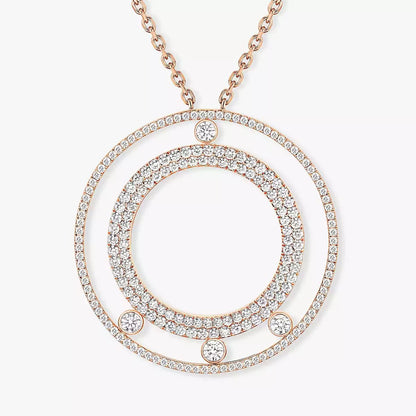 [Amore Jewels]Move Romane Long Pave_-Set Diamond Necklace