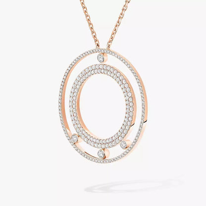 [Amore Jewels]Move Romane Long Pave_-Set Diamond Necklace