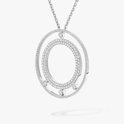 [Amore Jewels]Move Romane Long Pave_-Set Diamond Necklace