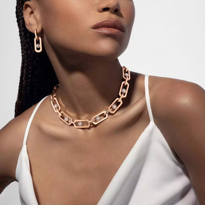 [Amore Jewels]So Move XL Diamond Pendant Earrings