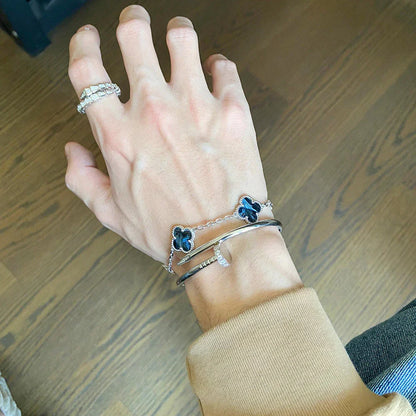[Amore Jewels]CLOVER 5 MOTIF PIETERSITE BRACELET COLLECTION