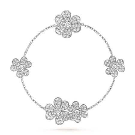 [Amore Jewels]FRIVOLE SILVER 5 FLOWERS BRACELET