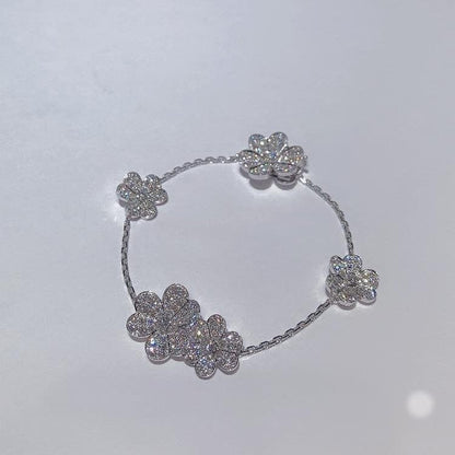 [Amore Jewels]FRIVOLE SILVER 5 FLOWERS BRACELET