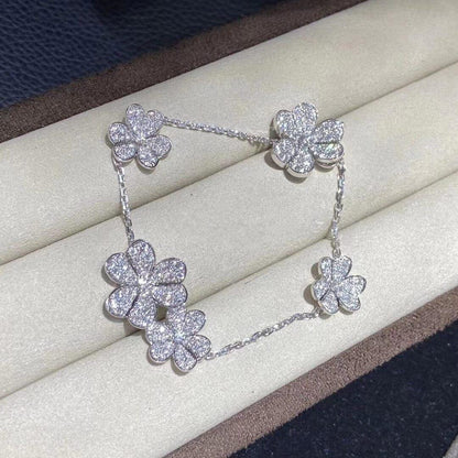 [Amore Jewels]FRIVOLE SILVER 5 FLOWERS BRACELET