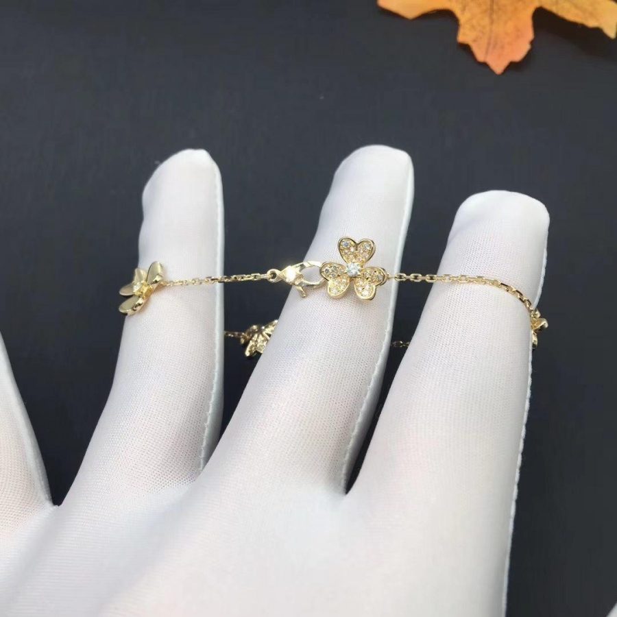 [Amore Jewels]FRIVOLE GOLD 5 FLOWERS BRACELET
