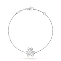 [Amore Jewels]FRIVOLE SILVER FLOWER DIAMOND BRACELET