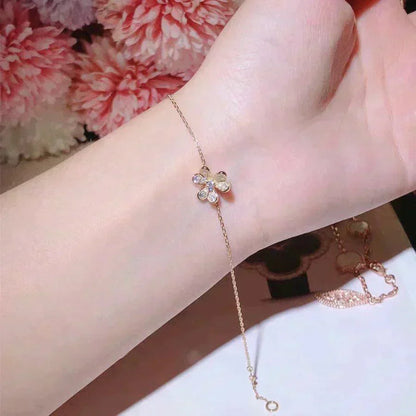 [Amore Jewels]FRIVOLE GOLD FLOWER DIAMOND BRACELET