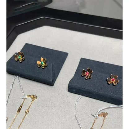 [Amore Jewels]FRIVOLE  FLOWER PINK EARRINGS