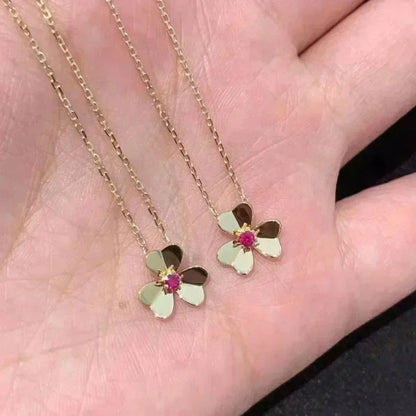 [Amore Jewels]FRIVOLE GOLD FLOWER NECKLACE