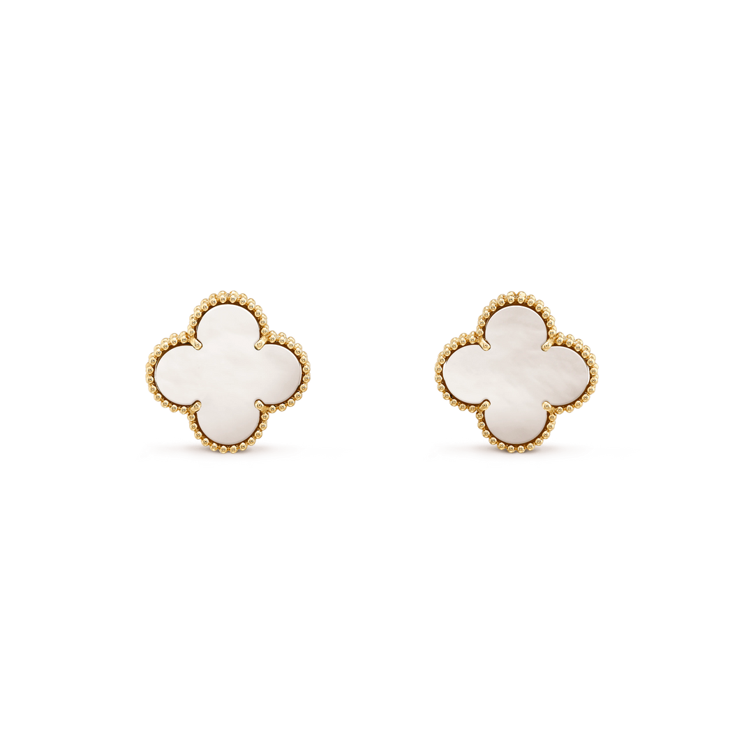 [Amore Jewels]CLOVER MINI GOLD EARRINGS