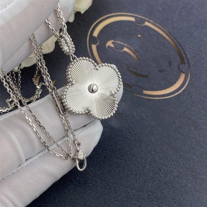 [Amore Jewels]CLOVER 25MM SILVER BIG CLOVER NECKLACE