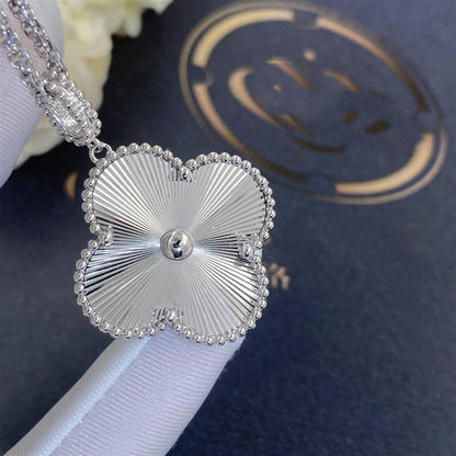 [Amore Jewels]CLOVER 25MM SILVER BIG CLOVER NECKLACE