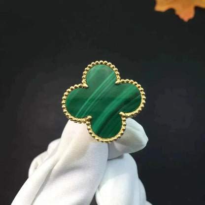 [Amore Jewels]CLOVER MALACHITE RING