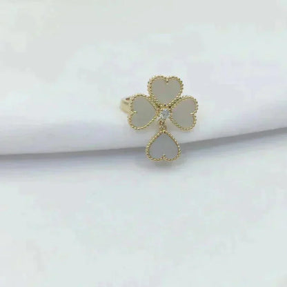 [Amore Jewels]SWEET CLOVER WHITE MOP RING