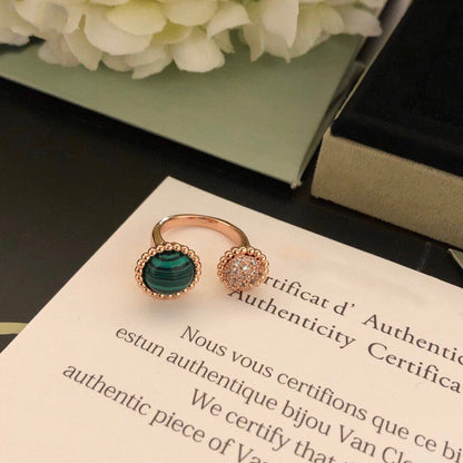 [Amore Jewels]PERLEE COULEURS DIAMOND ROSE GOLD BETWEEN THE FINGER RING