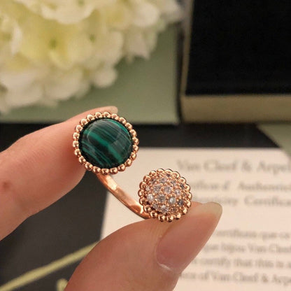 [Amore Jewels]PERLEE COULEURS DIAMOND ROSE GOLD BETWEEN THE FINGER RING