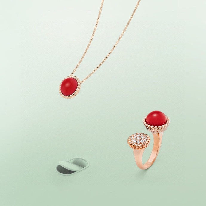 [Amore Jewels]PERLEE COULEURS DIAMOND ROSE GOLD BETWEEN THE FINGER RING
