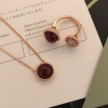[Amore Jewels]PERLEE COULEURS DIAMOND ROSE GOLD BETWEEN THE FINGER RING