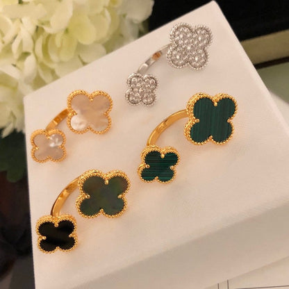 [Amore Jewels]CLOVER BETWEEN THE FINGER RING