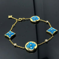 [Amore Jewels]STAR AND SUN 4 MOTIF BLUE BRACELET