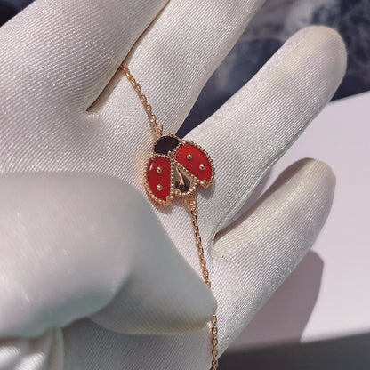[Amore Jewels]LUCKY SPRING 1 MOTIF PINK GOLD BRACELET