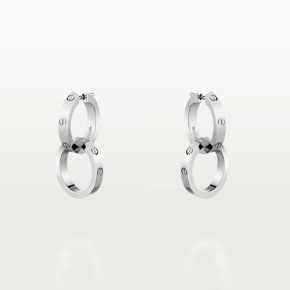 [Amore Jewels]LOVE 3.3MM DANGLE EARRINGS